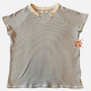 Madewell Kids Striped Tee - Black and Cream